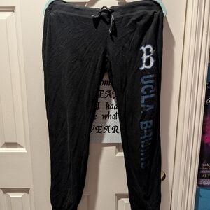 Jansport Black Joggers with Blue UCLA Print